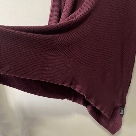DG2 Diane Gilman Burgundy Cotton Blend V-Neck Sweater - Picture 8 of 13